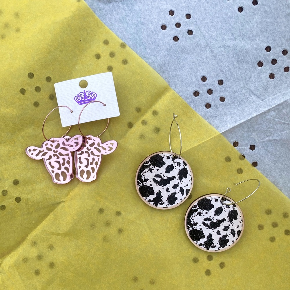 NWT Handmade Cowgirl Earrings